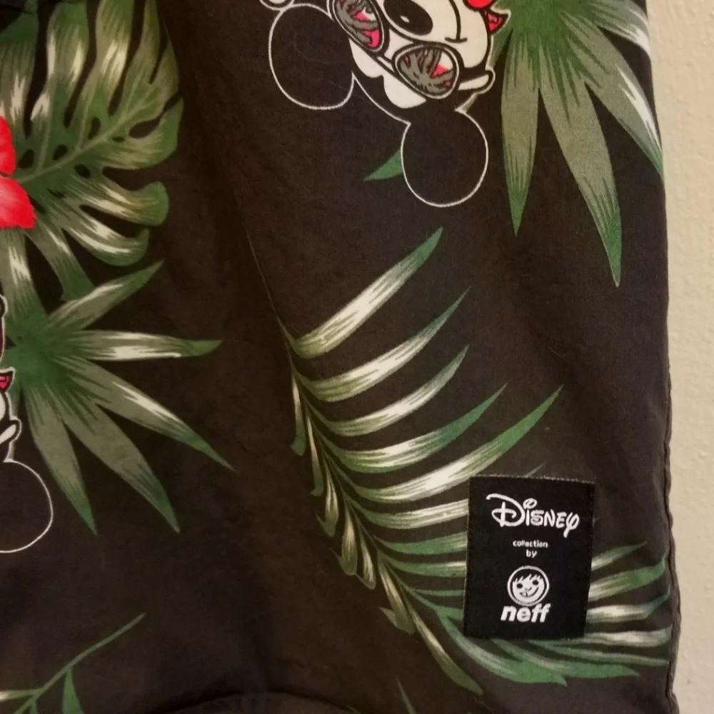 NEFF x Disney Button Up Mickey Tropical Short Sleeve Shirt - Picture 3 of 5